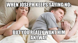 Couple thinking in bed