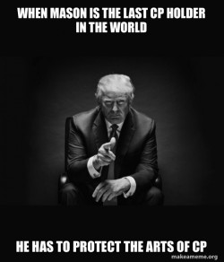 Trump Sitting In Chair - I Am In Their Way