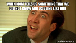 Sarcastic Nicholas Cage