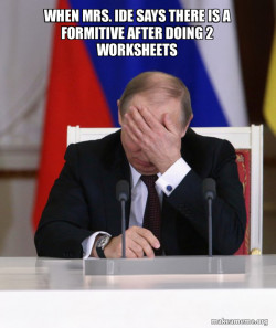Putin Facepalm