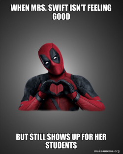 Deadpool Heart Hands