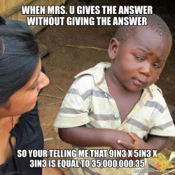 Skeptical Third World Kid