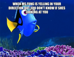 Dory from Nemo  (5 second memory)