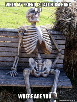 Waiting Skeleton