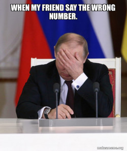 Putin Facepalm