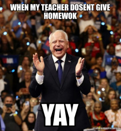 Happy Tim Walz