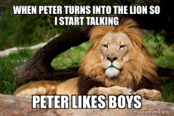 Contemplative Lion