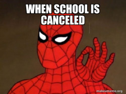 When school is canceled 