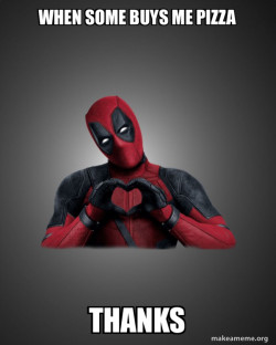 Deadpool Heart Hands