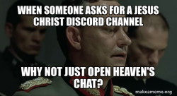 Give me jesus christ discord Chat channel