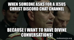 Give me jesus christ discord Chat channel