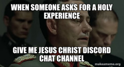 Give me jesus christ discord Chat channel