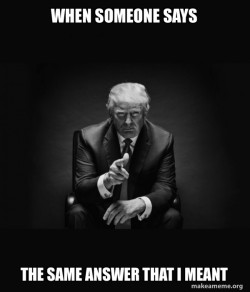 Trump Sitting In Chair - I Am In Their Way