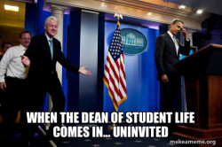 Inappropriate Timing Bill Clinton