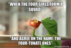 4 girls, best team name ever