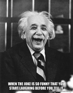 Laughing Albert Einstein