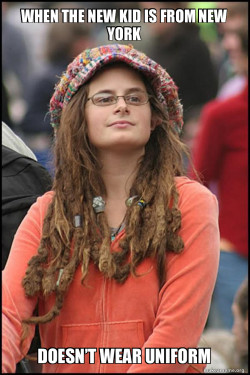Female College Liberal - Bad Argument Hippie