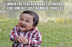Evil, scheming toddler