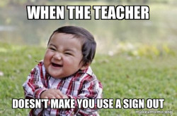 Evil, scheming toddler