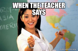 Unhelpful High School Teacher