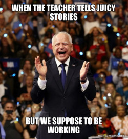 Happy Tim Walz