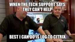 Best I can do is Log to Citrix