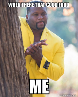 Anthony Adams in Yellow Suit Rubbing Hands