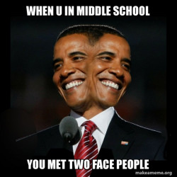 Two Faced Obama
