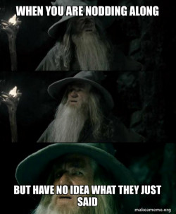 Confused Gandalf