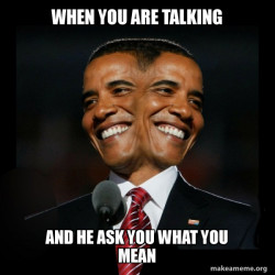 Two Faced Obama
