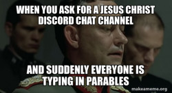 Give me jesus christ discord Chat channel