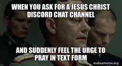 Give me jesus christ discord Chat channel