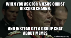 Give me jesus christ discord Chat channel