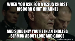 Give me jesus christ discord Chat channel