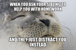 sibling gets you in trouble