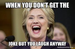 Hillary Clinton Laughs