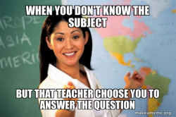Unhelpful High School Teacher