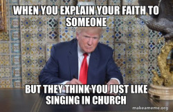 Talking about being a christian