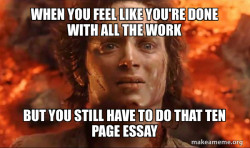 Frodo it's over it's done