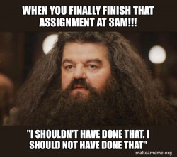 Hagrid - I should not have said that