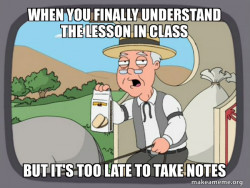 Back in my day...
