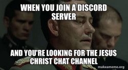 Give me jesus christ discord Chat channel