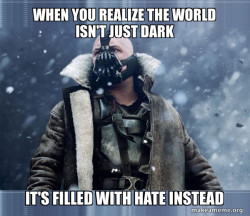 replace darkness by hate