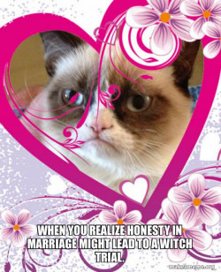 Grumpy cat Valentines Day