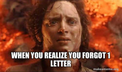 Frodo it's over it's done