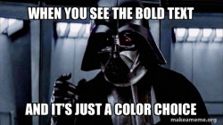 Darth Vader                                                                                is