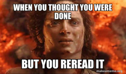 Frodo it's over it's done