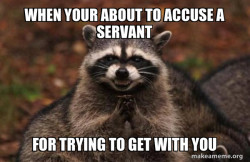 Evil Plotting Raccoon