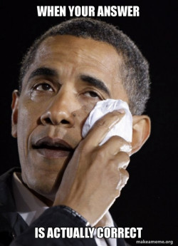 Crying Obama