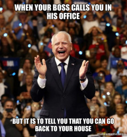 Happy Tim Walz